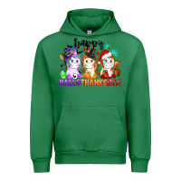 Emerald happy hallothanksmas unicorn Urban Hoodie - CowGirlArtShop