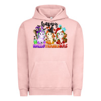 Pigment Salmon happy hallothanksmas unicorn Urban Hoodie - CowGirlArtShop