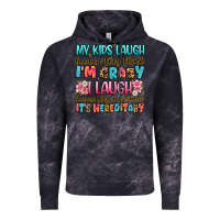Cloud Black my kids laugh because they think i'm crazy Vintage Hoodie - JahusDesignShop