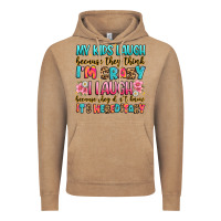 Vintage Coffee my kids laugh because they think i'm crazy Vintage Hoodie - JahusDesignShop