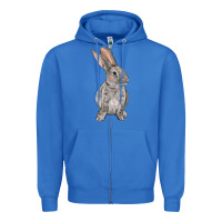 True Royal Easter bunny Zipper Hoodie - NancyCooperArtShop