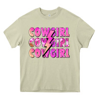 Mossy cowgirl cowgirl lightning bolt Heavy Core Tee - Zillion Design Studio