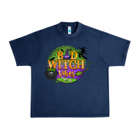 Navy bad witch vibes Urban Heavy Tee - BundleAndBundleShop