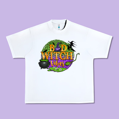 Bad Witch Vibes Urban Heavy Tee Designed By Bundleandbundleshop