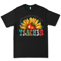 Black teacher with sunflower Premium Tee - texasbilliewilder