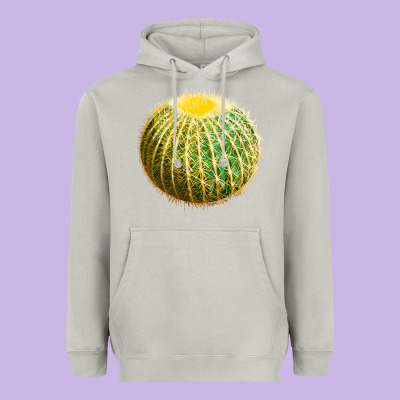 Golden Barrel Cactus Heavyweight Hoodie Designed By Lillyallendesigns