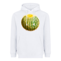 White Golden Barrel Cactus Heavyweight Hoodie - LillyAllenDesigns