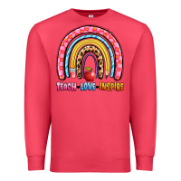 Cardinal teach love inspire rainbow Premium Sweatshirt - Artiststas