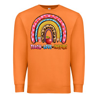 Carrot teach love inspire rainbow Premium Sweatshirt - Artiststas