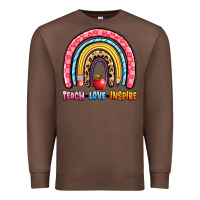 Chestnut teach love inspire rainbow Premium Sweatshirt - Artiststas