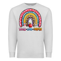 Dove Grey teach love inspire rainbow Premium Sweatshirt - Artiststas