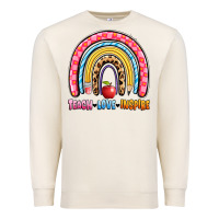 Sandshell teach love inspire rainbow Premium Sweatshirt - Artiststas