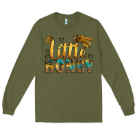 Army Green Western Little Honey Bee Long Sleeve Tee - LillyAllenDesigns