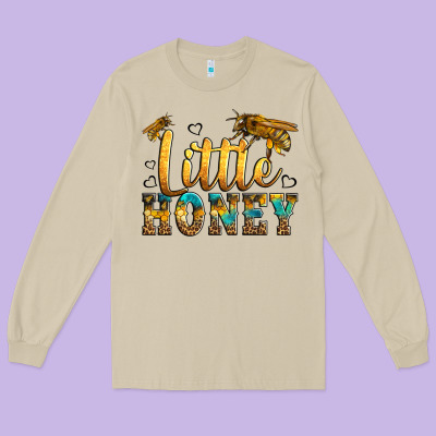 Western Little Honey Bee Long Sleeve Tee Designed By Lillyallendesigns