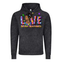 Vintage Black love autism awareness Vintage Hoodie - JahusDesignShop