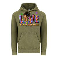 Vintage Olive love autism awareness Vintage Hoodie - JahusDesignShop