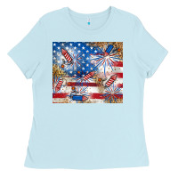 Baby Blue American Ladies Tee - RanaPortraitStore