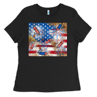 Black American Ladies Tee - RanaPortraitStore