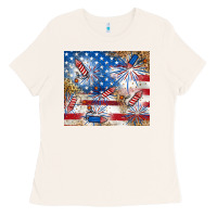 Bone American Ladies Tee - RanaPortraitStore