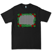 Black christmas black and white background Premium Tee - BarkalooDesign