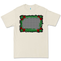 Christmas Black And White Background Premium Tee | Teevron