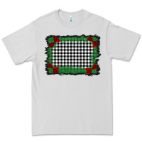 Dove Grey christmas black and white background Premium Tee - BarkalooDesign