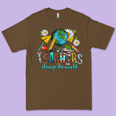 Premium Tee teachers change the world