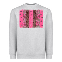 Heather Grey ribbon brush stoke Heavyweight Sweatshirt - JahusDesignShop