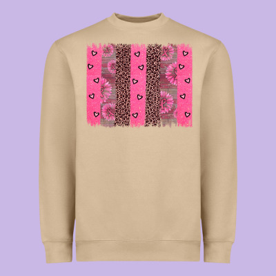 Ribbon Brush Stoke Heavyweight Sweatshirt Designed By Jahusdesignshop
