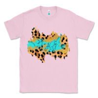 Bubblegum Pink glitter leopard turquoise patch Classic Tee - AdoDesignShop