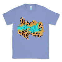 Colony Blue glitter leopard turquoise patch Classic Tee - AdoDesignShop