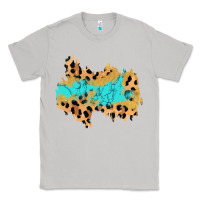 Moon Dust glitter leopard turquoise patch Classic Tee - AdoDesignShop