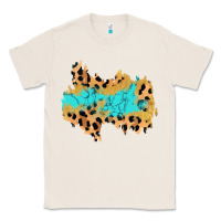 Natural glitter leopard turquoise patch Classic Tee - AdoDesignShop