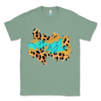 Sage glitter leopard turquoise patch Classic Tee - AdoDesignShop