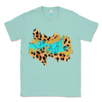 Seafoam glitter leopard turquoise patch Classic Tee - AdoDesignShop