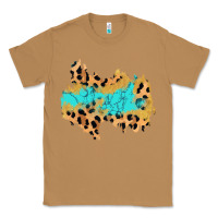 Toasted Coconut glitter leopard turquoise patch Classic Tee - AdoDesignShop