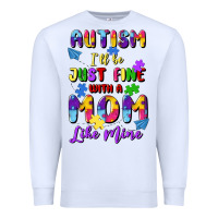 White autism i'll be just fine with a mom like mine Premium Sweatshirt - Artiststas