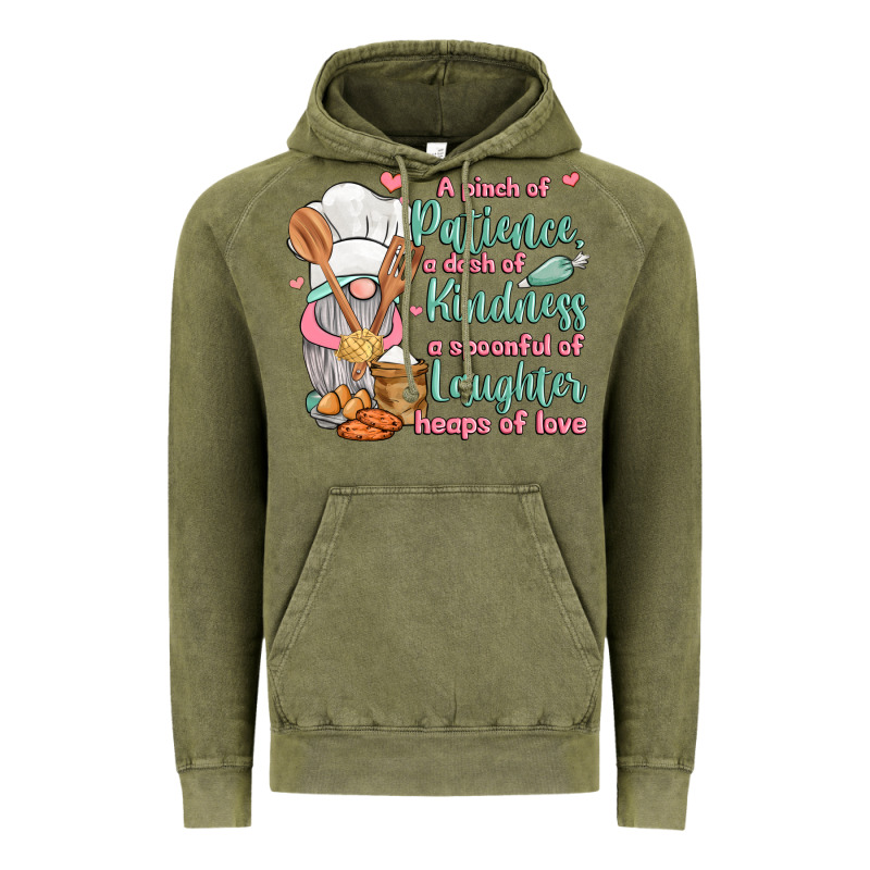 A Pinch Of Patience A Dash Of Kindness A Spoonful Vintage Hoodie by JahusDesignShop | Teevron