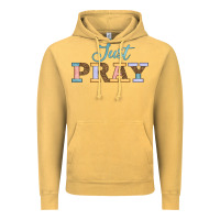 Vintage Mustard Just Pray Vintage Hoodie - JahusDesignShop