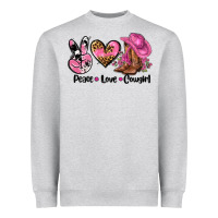 Peace Love  Cowgirl Heavyweight Sweatshirt | Teevron