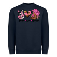 Navy peace love  cowgirl Heavyweight Sweatshirt - AdoDesignShop