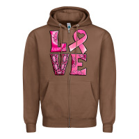 Chestnut Breast Cancer love Zipper Hoodie - NancyCooperArtShop
