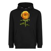 Black Gummy Bear Sunflower Heavyweight Hoodie - LillyAllenDesigns