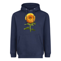 Navy Gummy Bear Sunflower Heavyweight Hoodie - LillyAllenDesigns