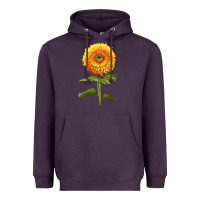 Plum Gummy Bear Sunflower Heavyweight Hoodie - LillyAllenDesigns