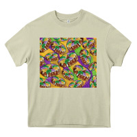 Mossy Mardi gras king cake Heavy Core Tee - RanaPortraitStore