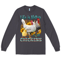 Smoke Western Life Is Better With Chickens Long Sleeve Tee - LillyAllenDesigns