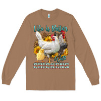 Toasted Coconut Western Life Is Better With Chickens Long Sleeve Tee - LillyAllenDesigns