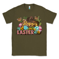 Army Green Happy Easter Classic Tee - LillyAllenDesigns