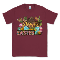 Burgundy Happy Easter Classic Tee - LillyAllenDesigns